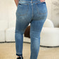 Judy Blue Full Size Mid Rise Rigid Magic Release Hem Jeans Womens Jeans   