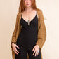 Knit Netted Cardigan Womens Cardigan Bronze Default 