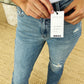 Judy Blue Full Size Mid Rise Destroyed Hem Distressed Jeans Womens Jeans   