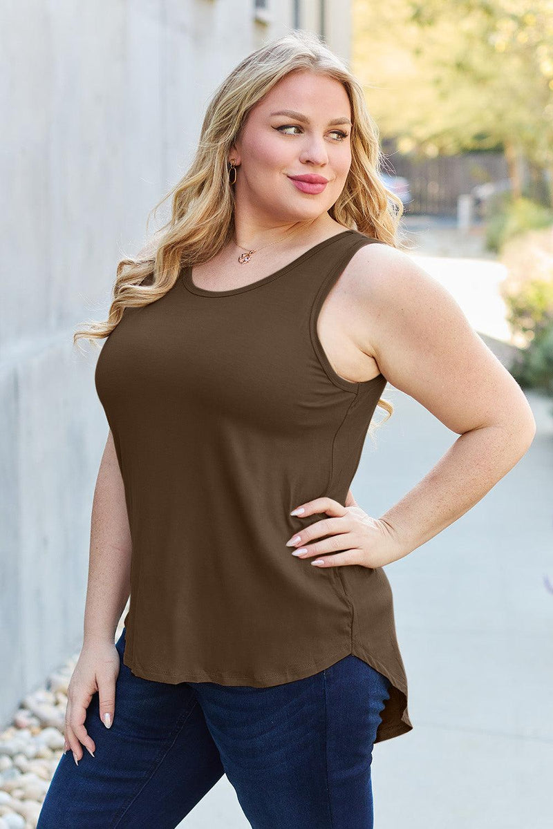 Basic Bae Full Size Round Neck Tank - Three Mad Hatters Mercantile 
