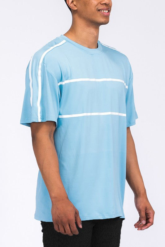 ROUND NECK TAPE STRIPE TSHIRT Mens T-shirt   