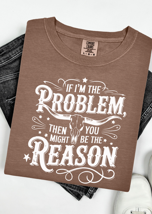 The Problem and the Reason Graphic Tee graphic tee Shirt Small Espresso