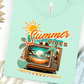 Summer Vibes Graphic Tee graphic tee Shirt XS Mint