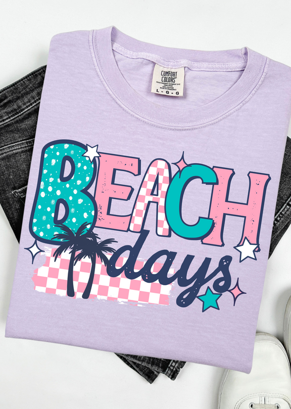Beach Days Graphic Tee - Three Mad Hatters Mercantile 