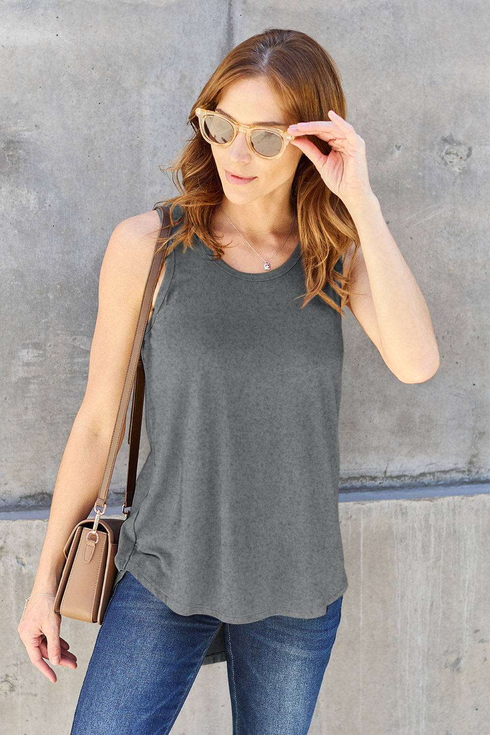 Basic Bae Full Size Round Neck Tank Womens Tank Tops   