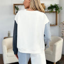 Double Take Contrast Drop Shoulder Top and Shorts Set