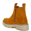 Mothman Faux Fur Detail Chunky Ankle Boots