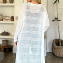 Double Take Open Front Longline Cardigan