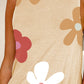 Pocketed Printed Round Neck Tank Dress Mini Dress   