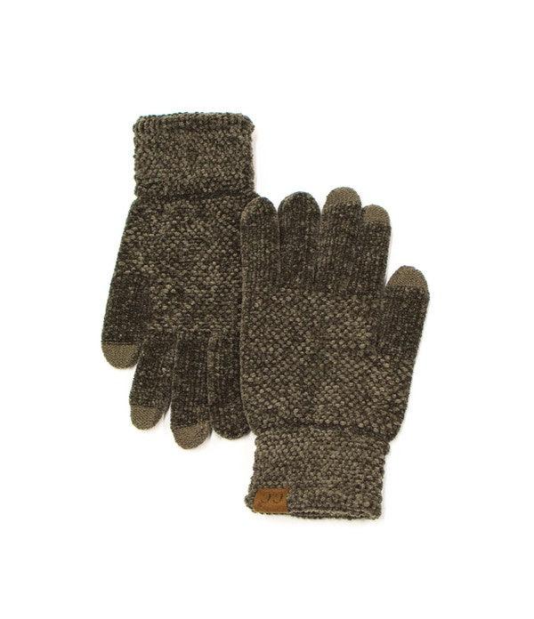 CC Chenille Touch Gloves - Three Mad Hatters Mercantile 