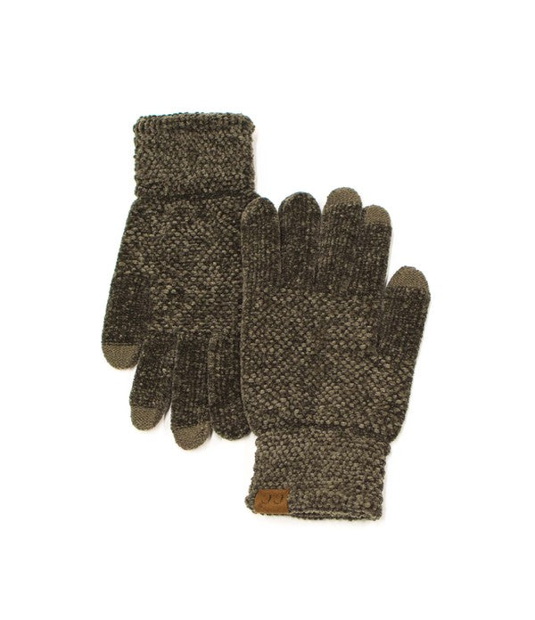 CC Chenille Touch Gloves Gloves New Olive OneSize 