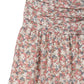 Shirred floral skirt Mini Skirt   