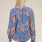 Floral chiffon blouse Womens Blouse   