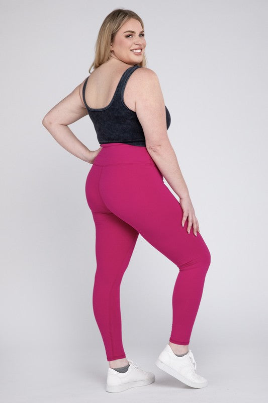 Plus V Waist Full Length Leggings    