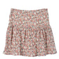 Shirred floral skirt Mini Skirt   