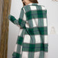 Double Take Plaid Button Up Lapel Collar Coat Womens Plaid Lapel Collar Coat