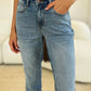 Judy Blue Full Size Mid Rise Rigid Magic Release Hem Jeans Womens Jeans   