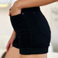 Judy Blue Full Size High Waist Tummy Control Cuffed Denim Shorts Womens Denim Shorts   