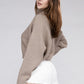 Viscose Dolman Sleeve Turtleneck Sweater Long Sleeve Blouse   