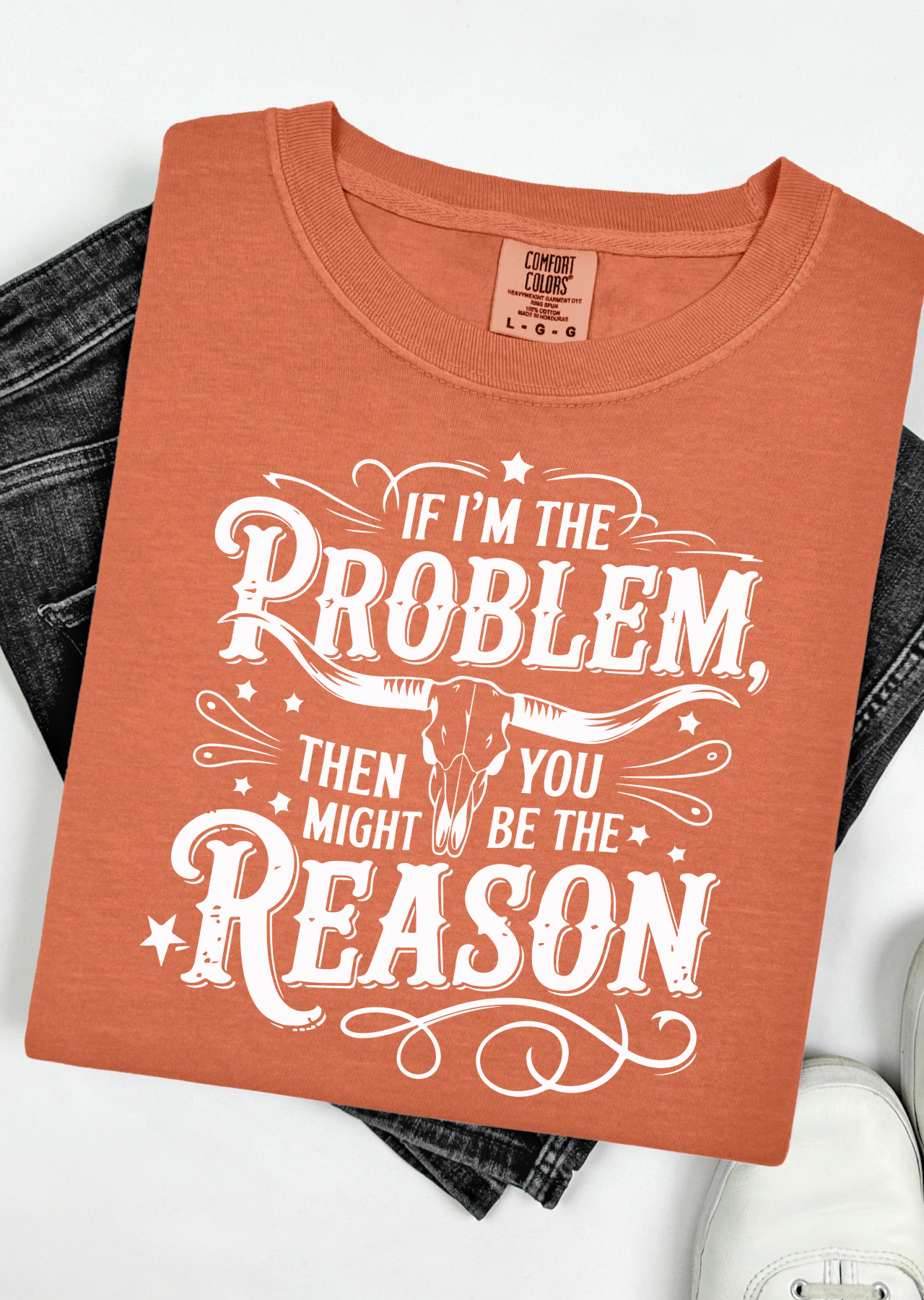The Problem and the Reason Graphic Tee graphic tee Shirt Small Yam