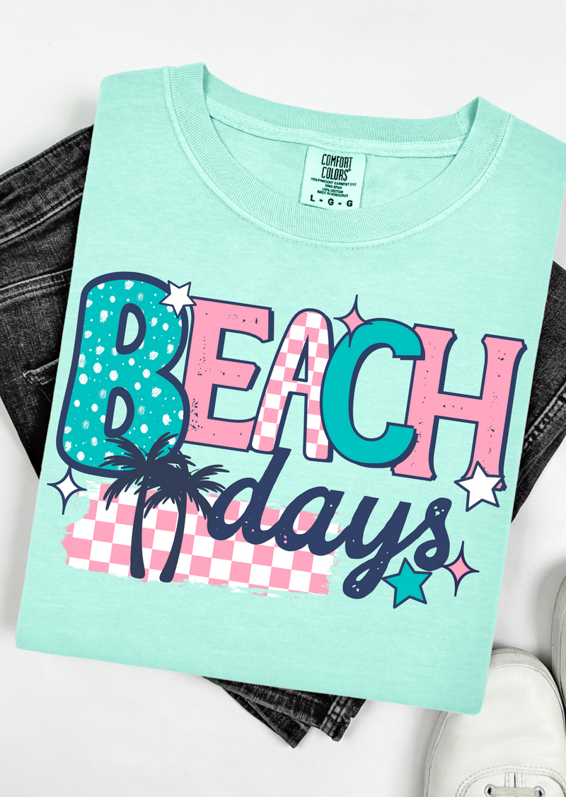 Beach Days Graphic Tee - Three Mad Hatters Mercantile 