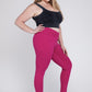 Plus V Waist Full Length Leggings    