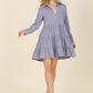 Corduroy tiered dress Womens Corduroy Dress   