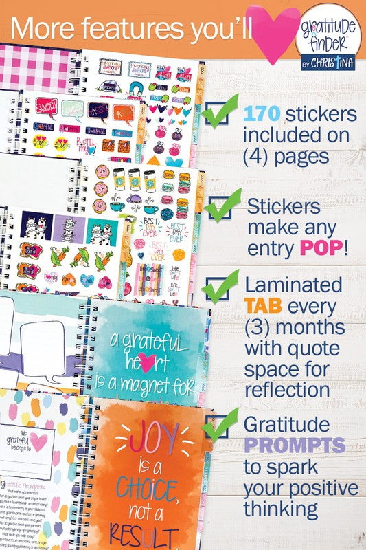 Faith-Based Gratitude Journal w Stickers 52-Week Gratitude Journal   