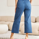RFM Crop Chloe Tummy Control High Waist Raw Hem Jeans