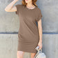 Basic Bae Full Size Round Neck Short Sleeve Dress with Pockets Womens Dresses   