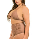 Curvy Two Piece High Waist with Ruched Front