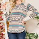 Tribal Print Sweater Knit