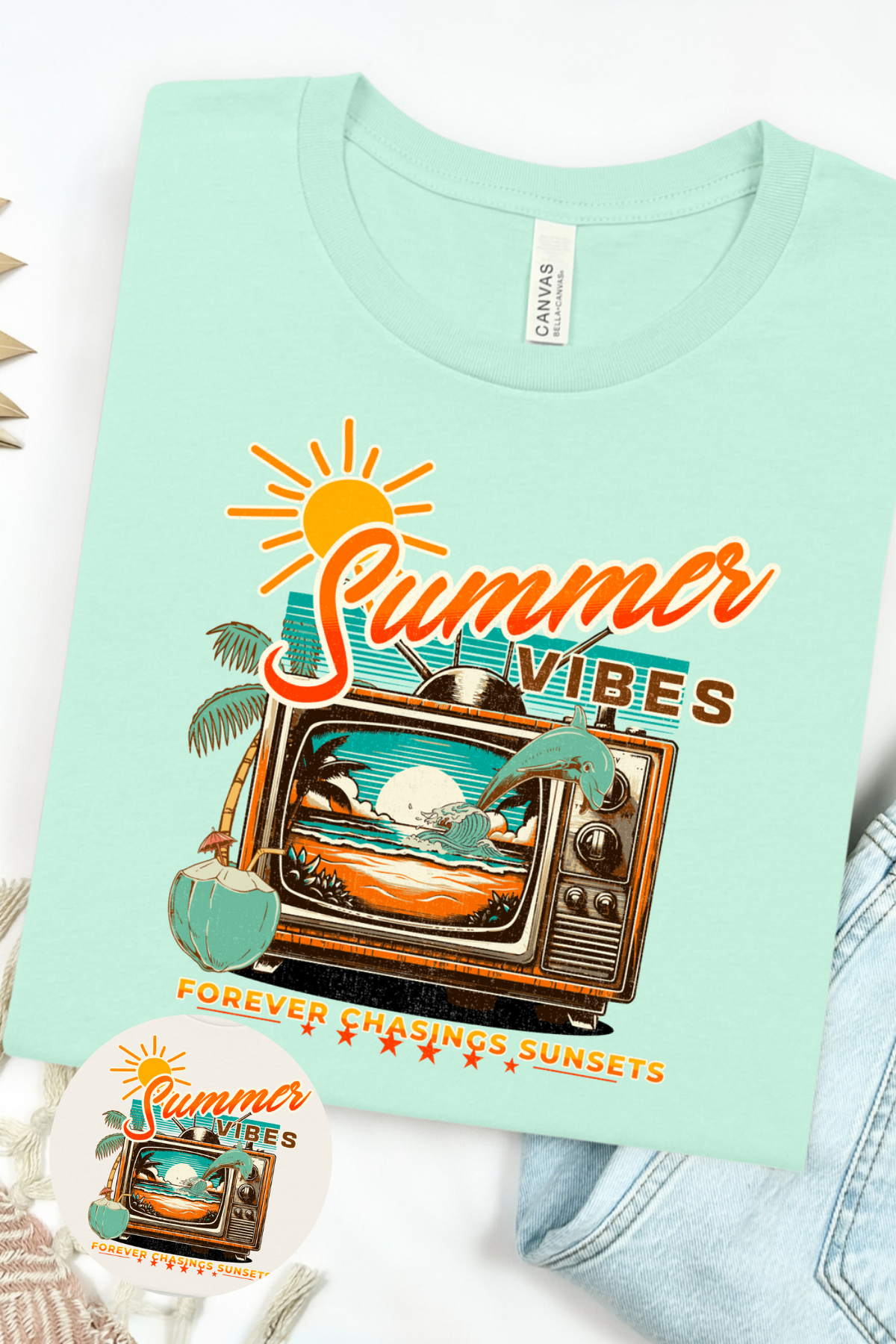 Summer Vibes Graphic Tee graphic tee Shirt
