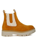 Mothman Faux Fur Detail Chunky Ankle Boots