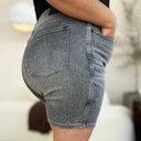 Judy Blue Full Size High Waist Washed Denim Shorts