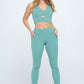 Two Piece Activewear Set with Cut-Out Detail Activewear Set   