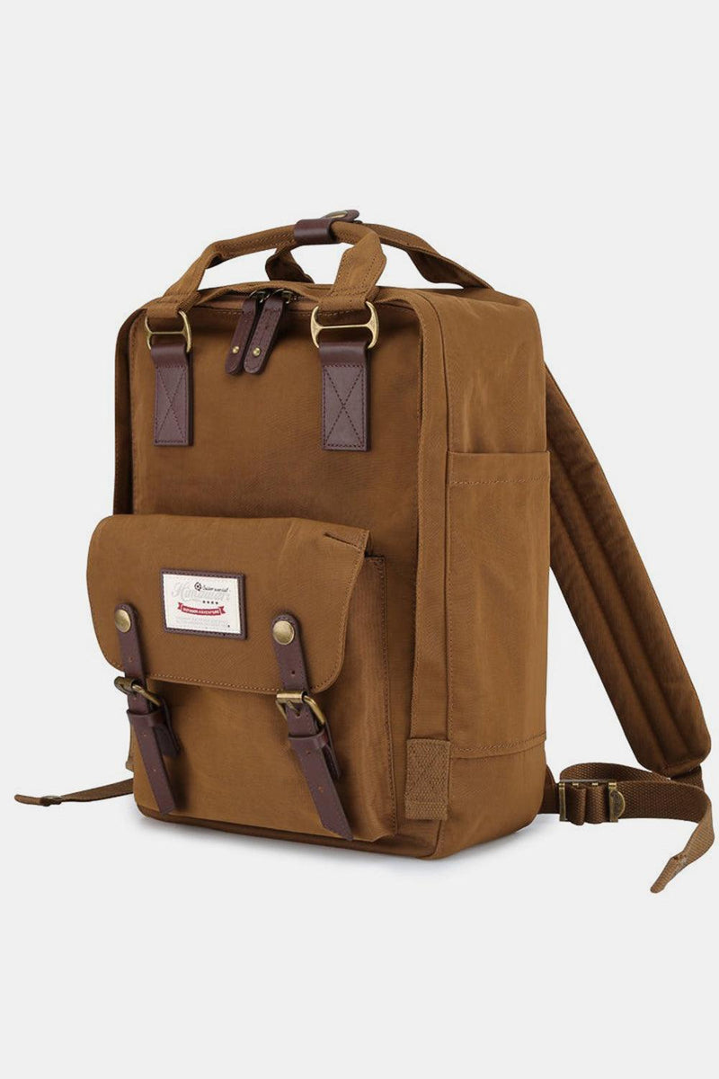 Himawari Contrast Waterproof Nylon Backpack Bag - Three Mad Hatters Mercantile 
