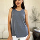 Basic Bae Full Size Round Neck Tank Womens Tank Tops Gray S 