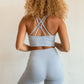 Twist Tank Activewear Tank + Bra Activewear Set   