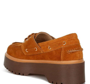 Cuckatoos Chunky Suede Oxford Loafers