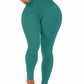 Corset Waist Buttery Soft leggings Body Shaper Leggings Green S 