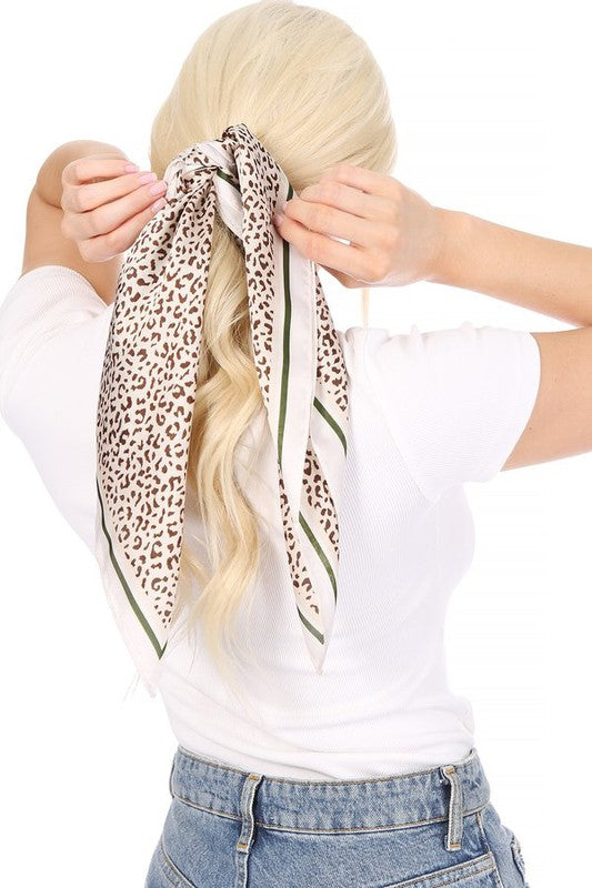 LEOPARD SILK SCARF Scarf   