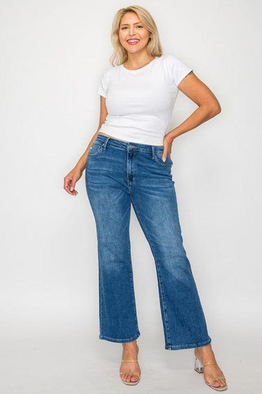 bytos Cat's Whiskers Mid Rise Ankle Jeans