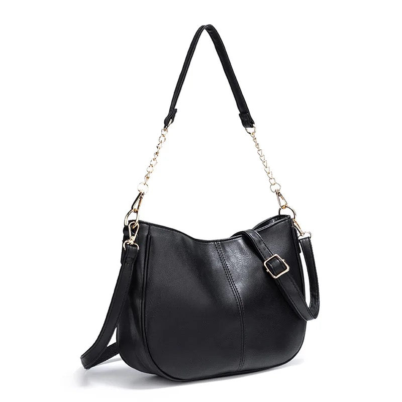 Rachael Crossbody Purse - Faux Leather Strap    