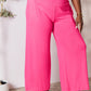 Double Take Full Size Smocked Wide Waistband Wide Leg Pants Womens Lounge Pants   