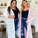 Double Take Open Front Longline Cardigan