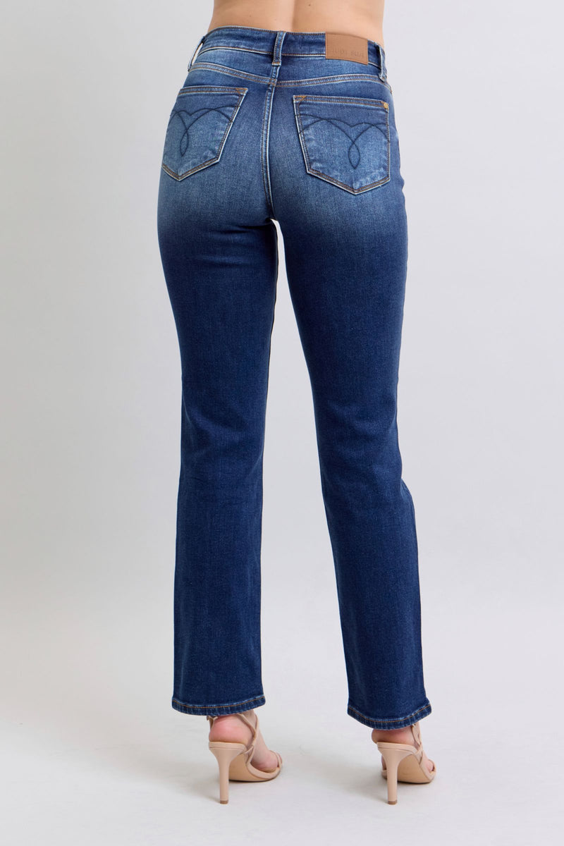 Judy Blue Washed Straight Leg Jeans with Pockets Womens Jeans