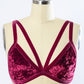 Crushed Velvet Bralette Womens Bralette   