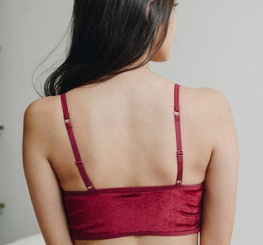 Velvet and Lace Half Cami