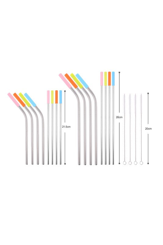 Reusable Metal Straw 20 Pcs Set Kitchen Tool   